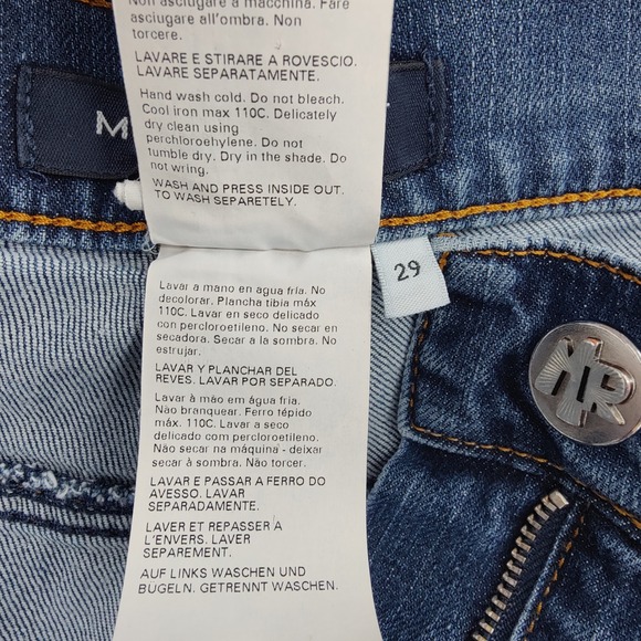 Marina Sport Women Straight Classic Minimalist Jeans 29 US 20 Blue Medium Wash - Picture 9 of 16